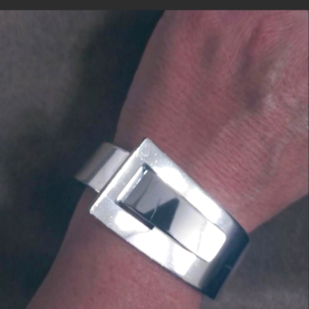 Beautiful vintage silver tone bracelet great condition bohemian silver cuffs